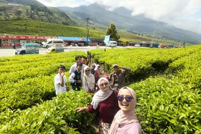 Foto group kat kebun teh